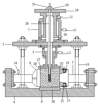 Indoor pull-out test apparatus for anchor rod