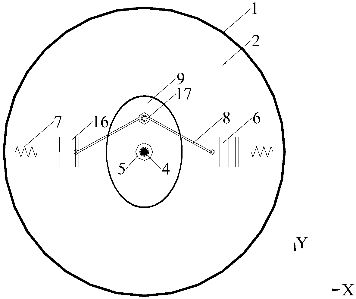 A rotary adaptive magnetorheological fluid shock absorber