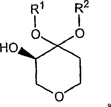Process for the preparation of (r)-4,4-dialkoxy-pyran-3-ols such as (r)-4,4-dimethoxy-pyran-3-ol