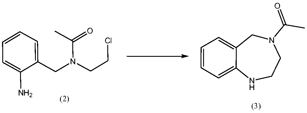 Simple synthesis process of anxiolytic drug lorazepam intermediate