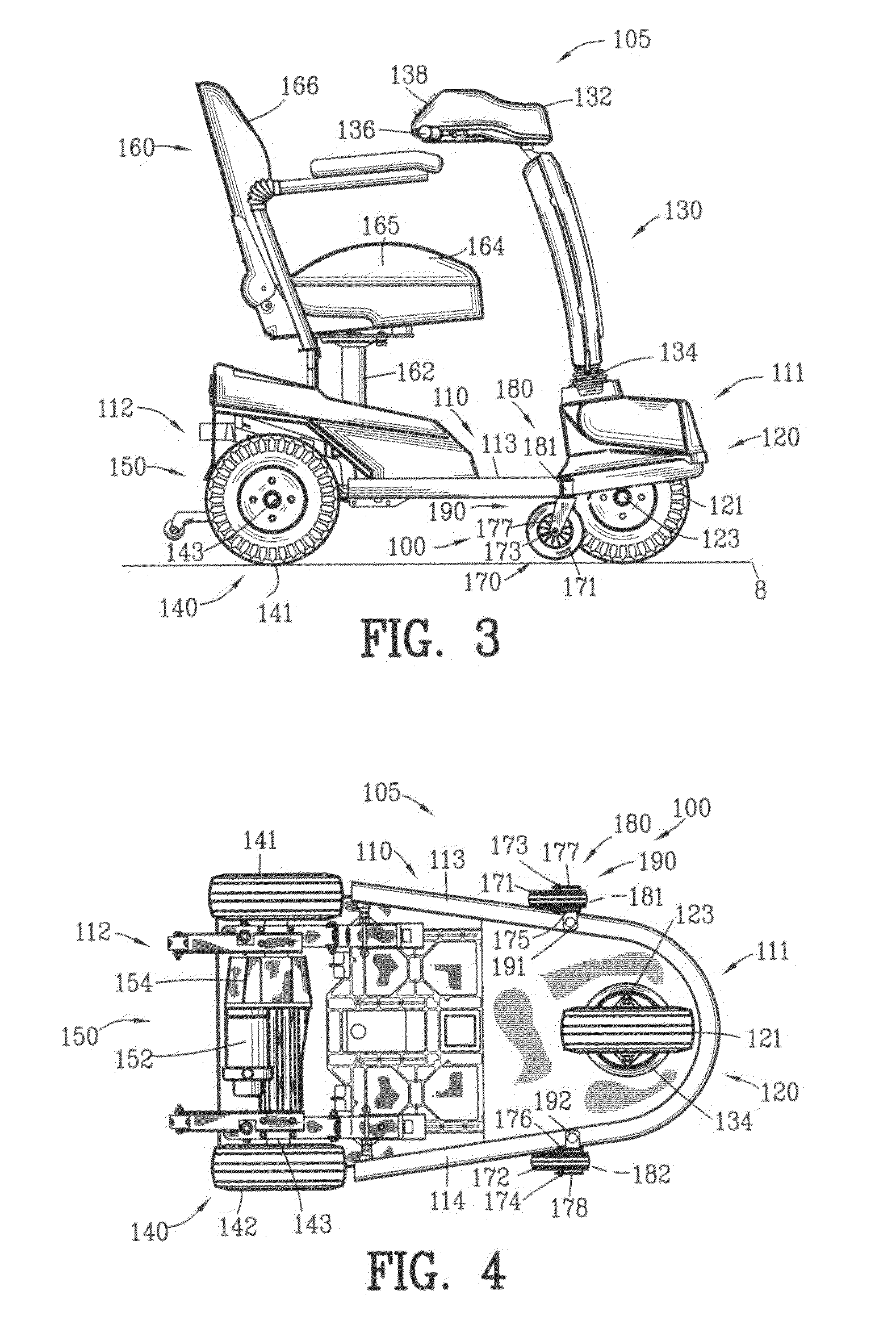 Stabilizer for three wheel vehicle