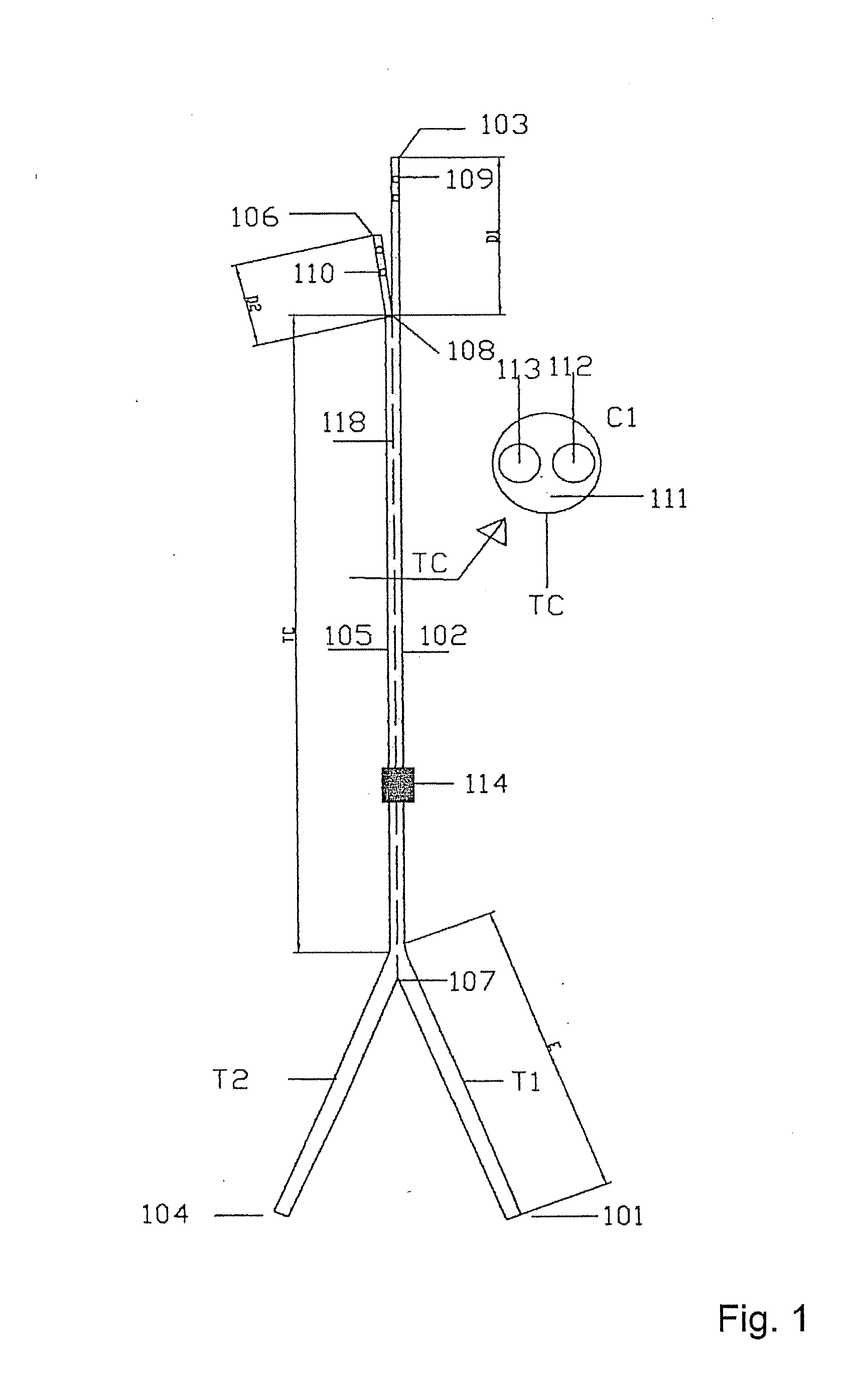 Multitube catheter