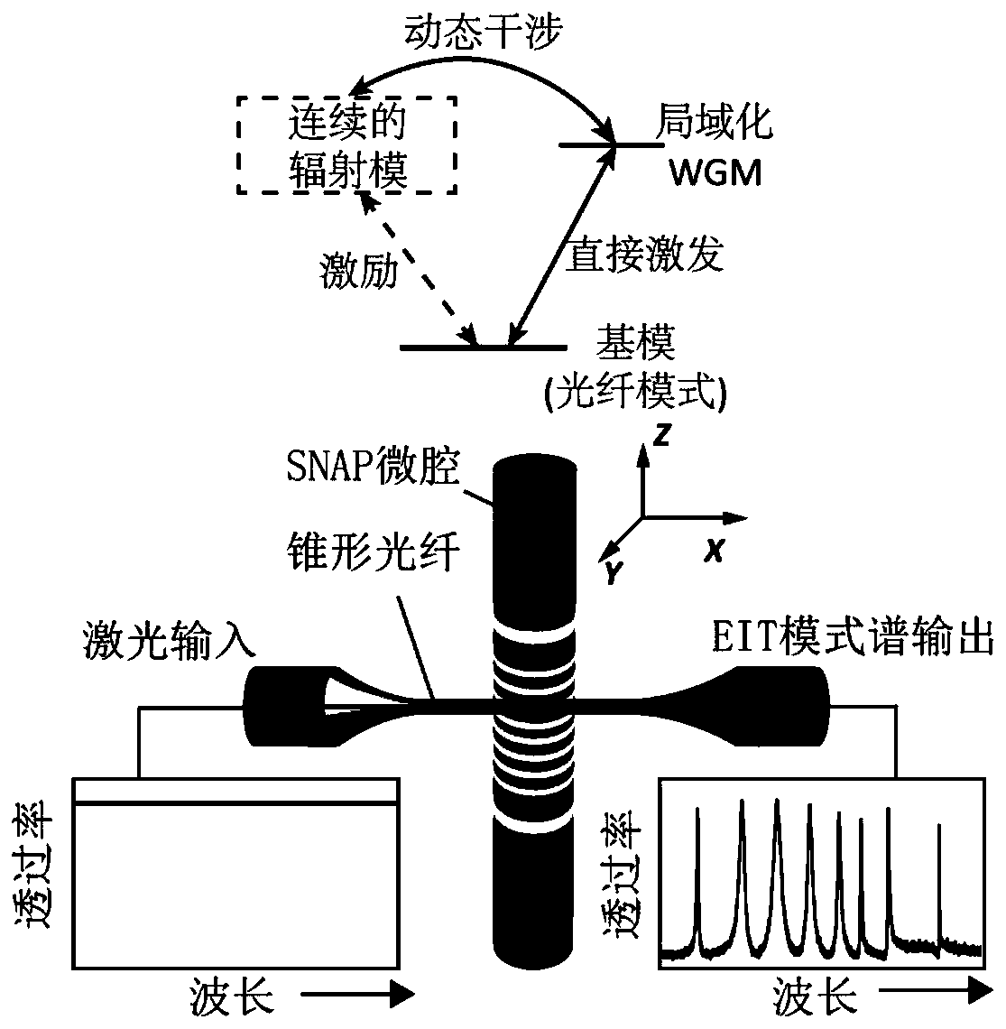 Light and small photoelectric oscillator based on electromagnetic induced transparency principle and low phase noise microwave signal generation method