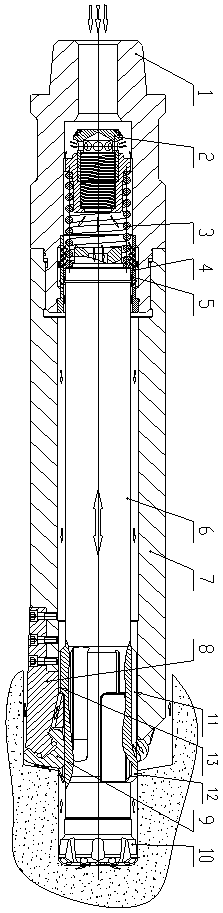 Cone down-the-hole mixing drilling tool and cone down-the-hole drill including the same