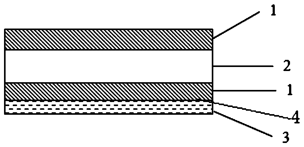 A nonwoven oil-absorbing material with kapok sandwich structure