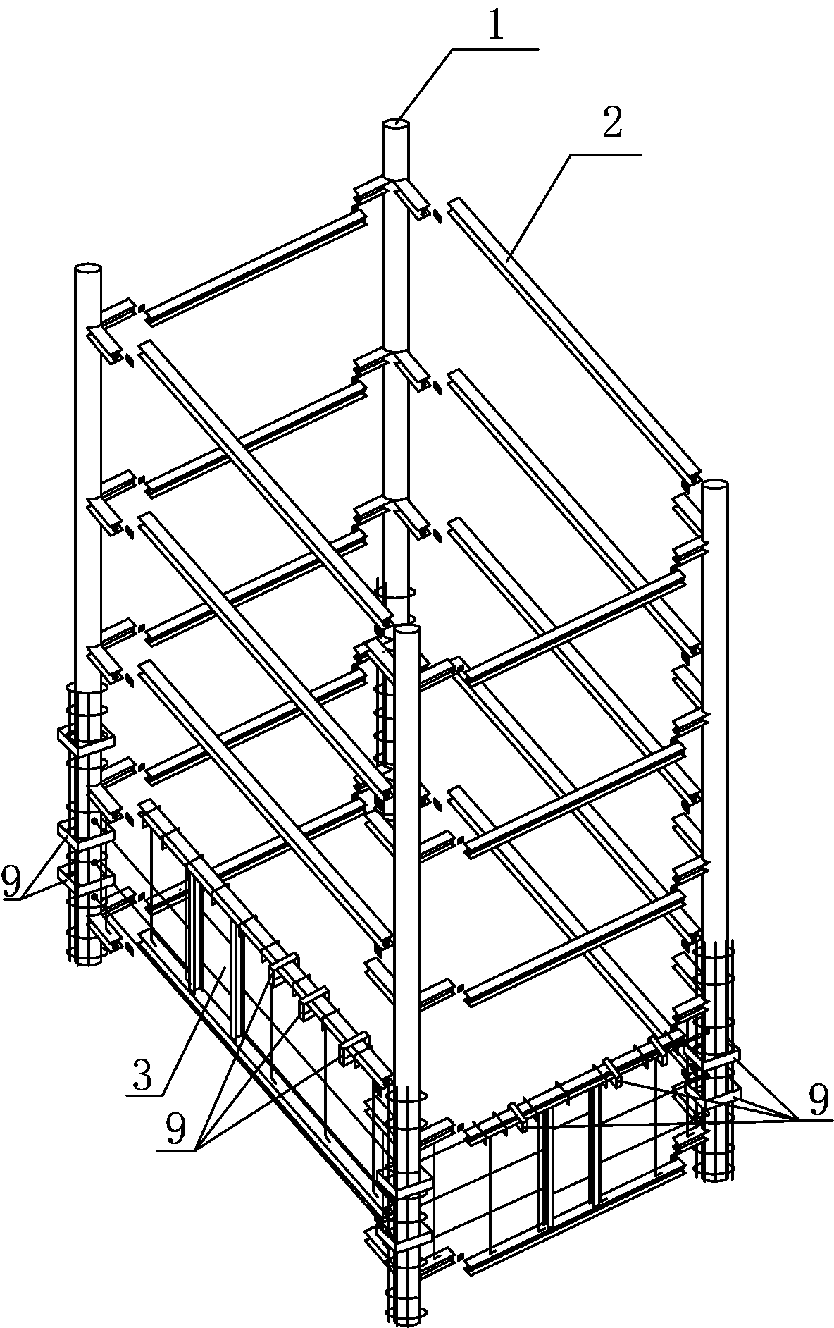 Steel structure concrete construction house