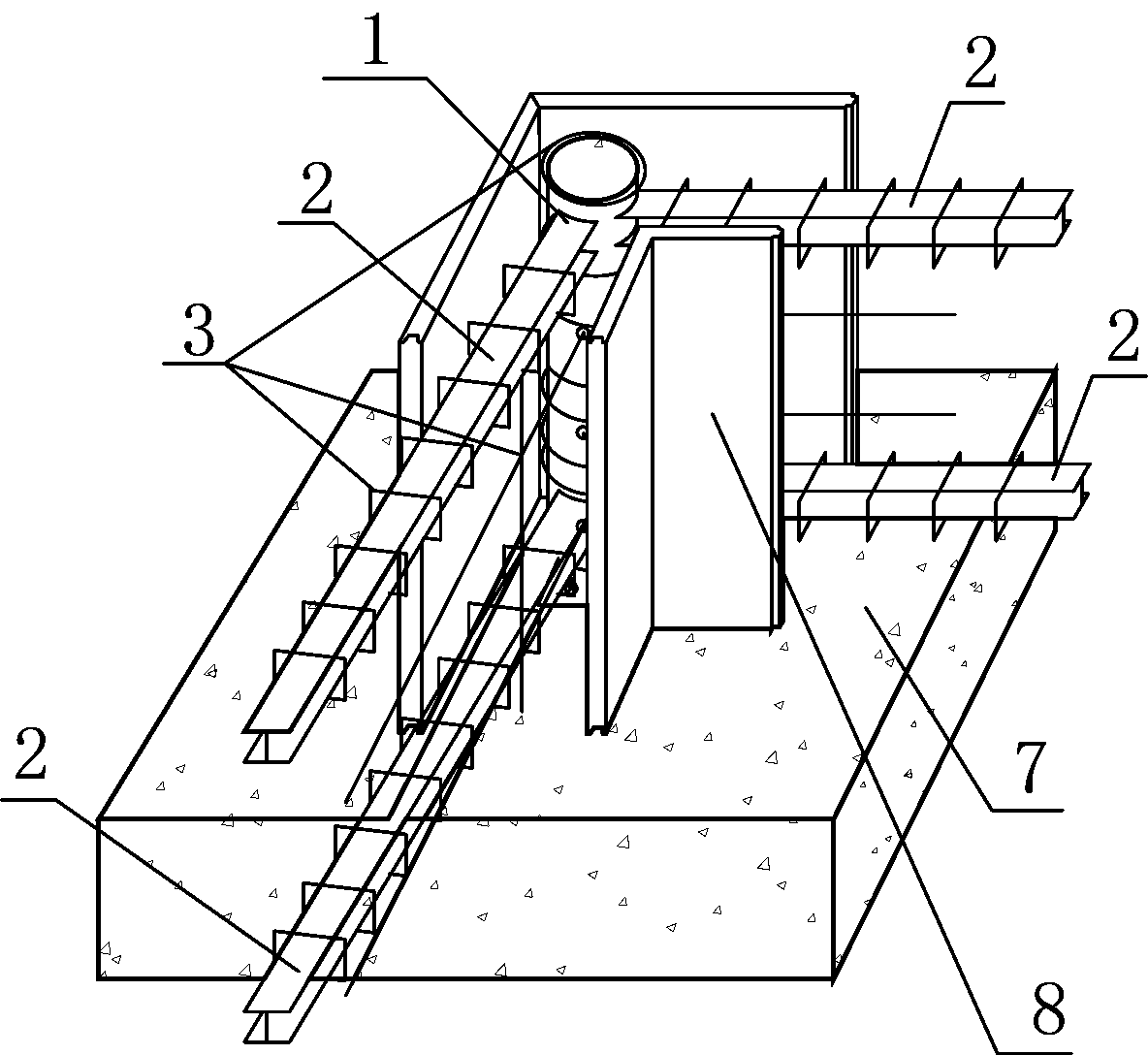 Steel structure concrete construction house