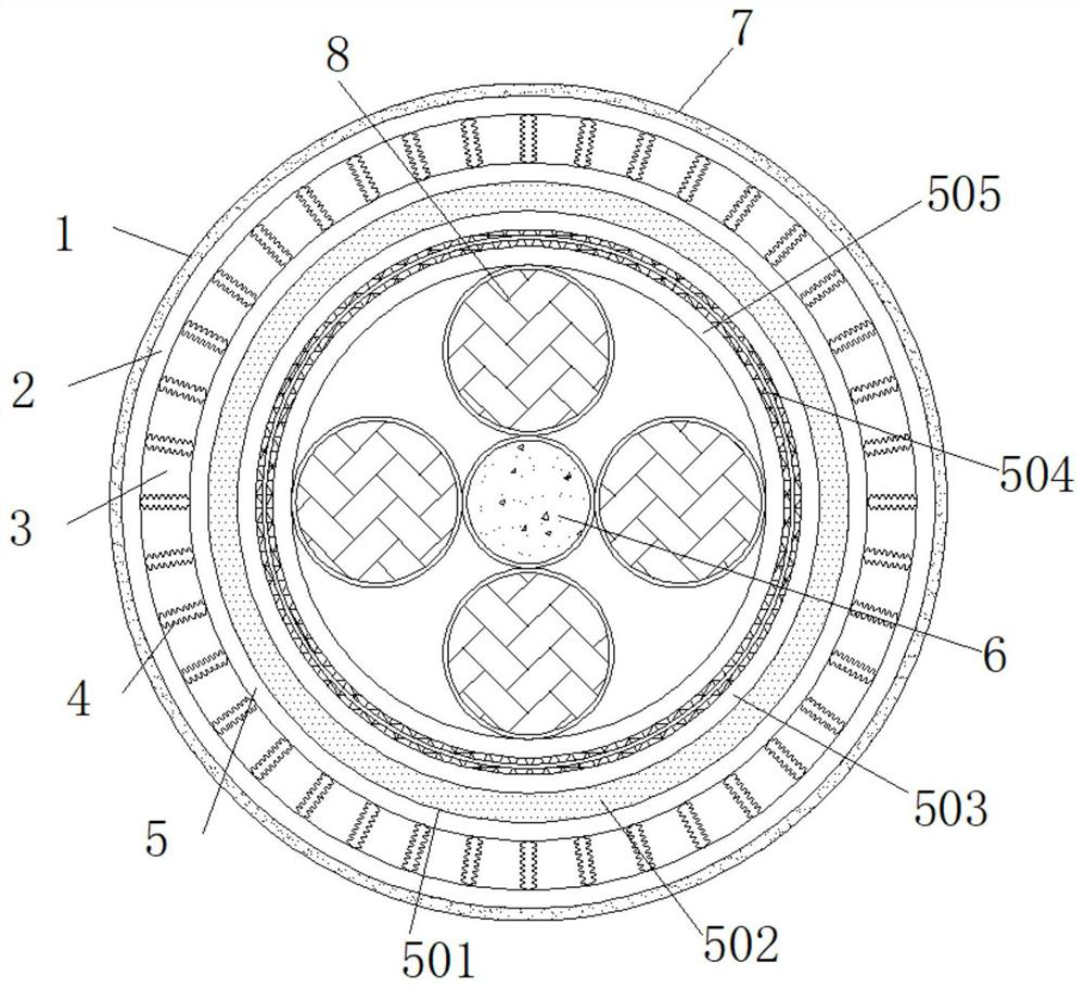 High-strength anti-corrosion photoelectric composite cable