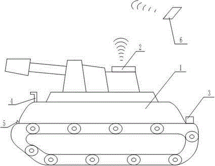Toy tank remotely controlled through first perspective