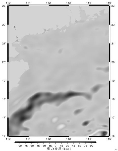 Sea area gravity anomaly inversion method and system based on satellite height measurement data