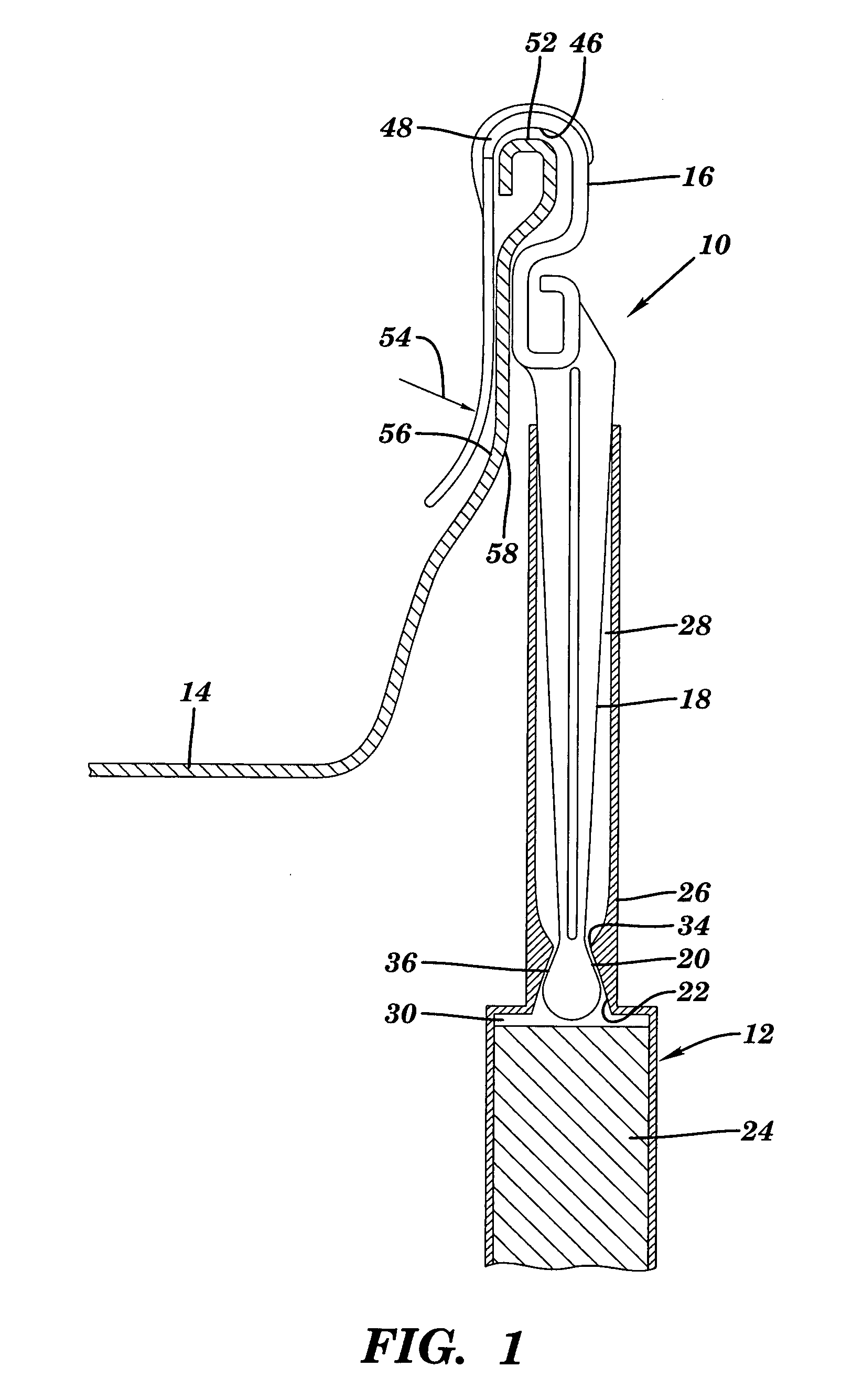 Device for hanging decorative fixtures