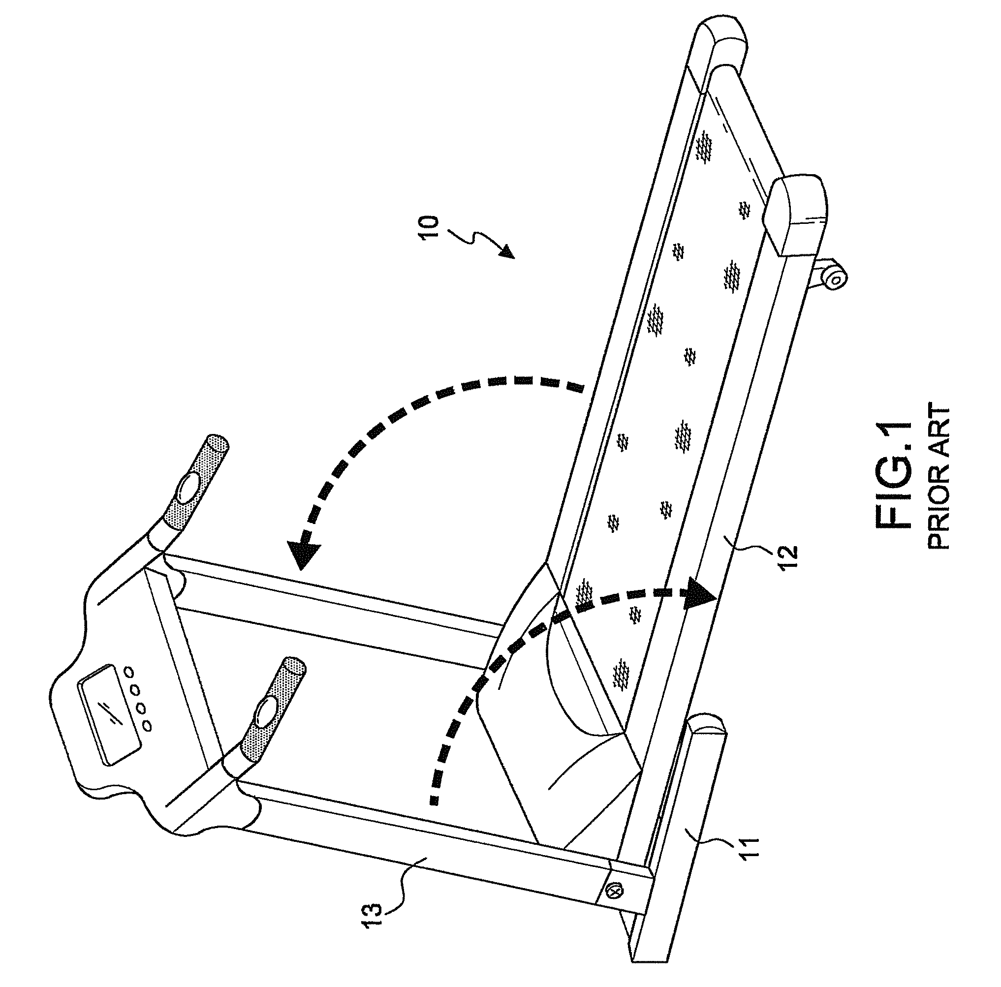 Treadmill foldable into a chair