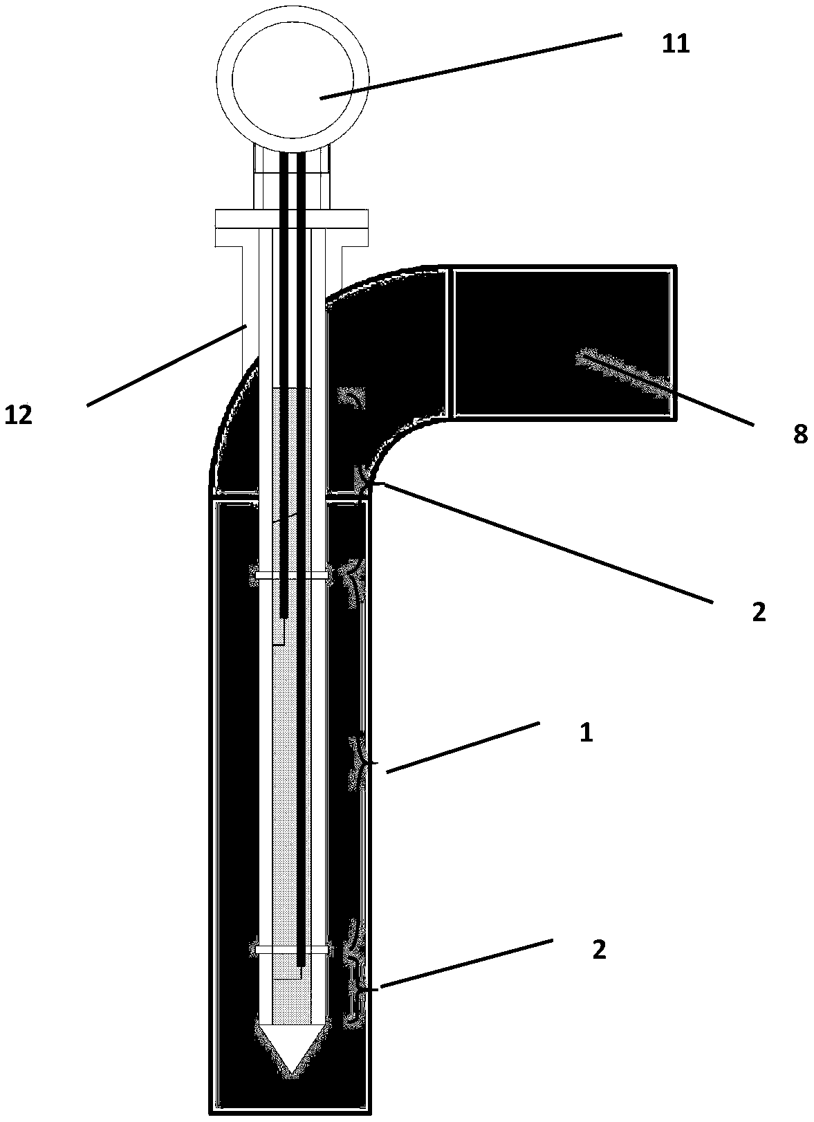 Measuring device for moisture content and mineralization degree based on plug-in impedance sensor