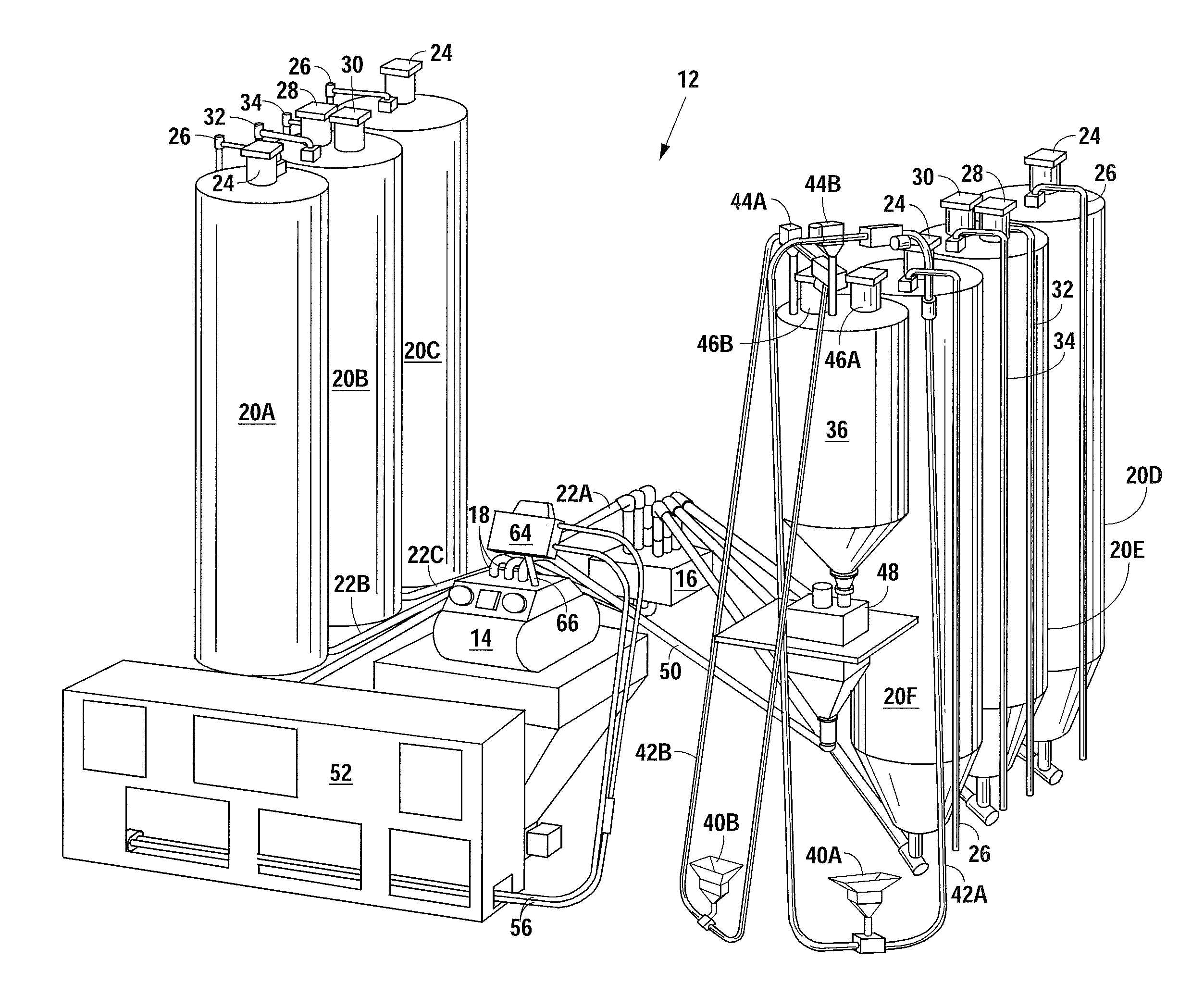 Atmospheric Storage Mechanical Weight Batch Blending Plant