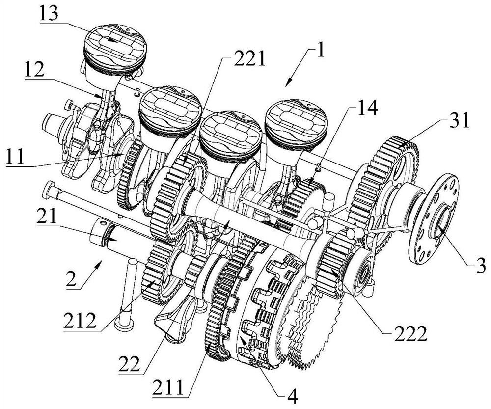 Transmission device, engine and unmanned aerial vehicle