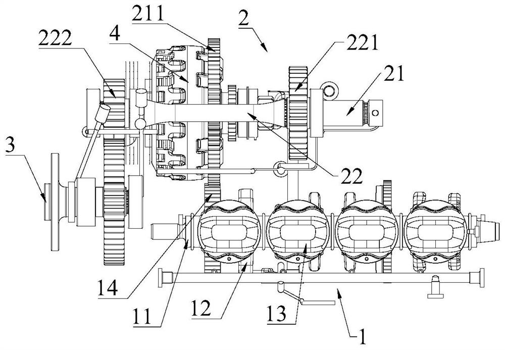 Transmission device, engine and unmanned aerial vehicle