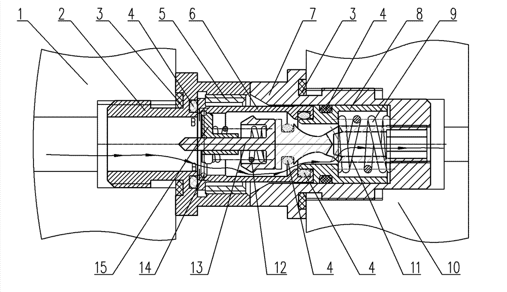 Rapid changing and feeding joint mechanism of fluid medium
