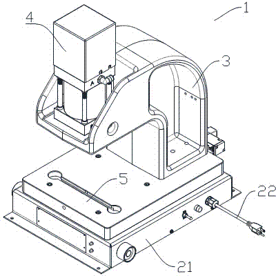 Iron plate carving machine