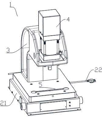 Iron plate carving machine