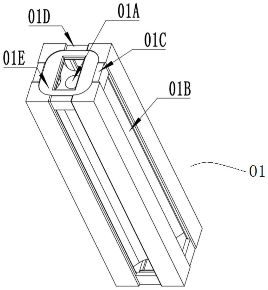 Toy building block clamping structure