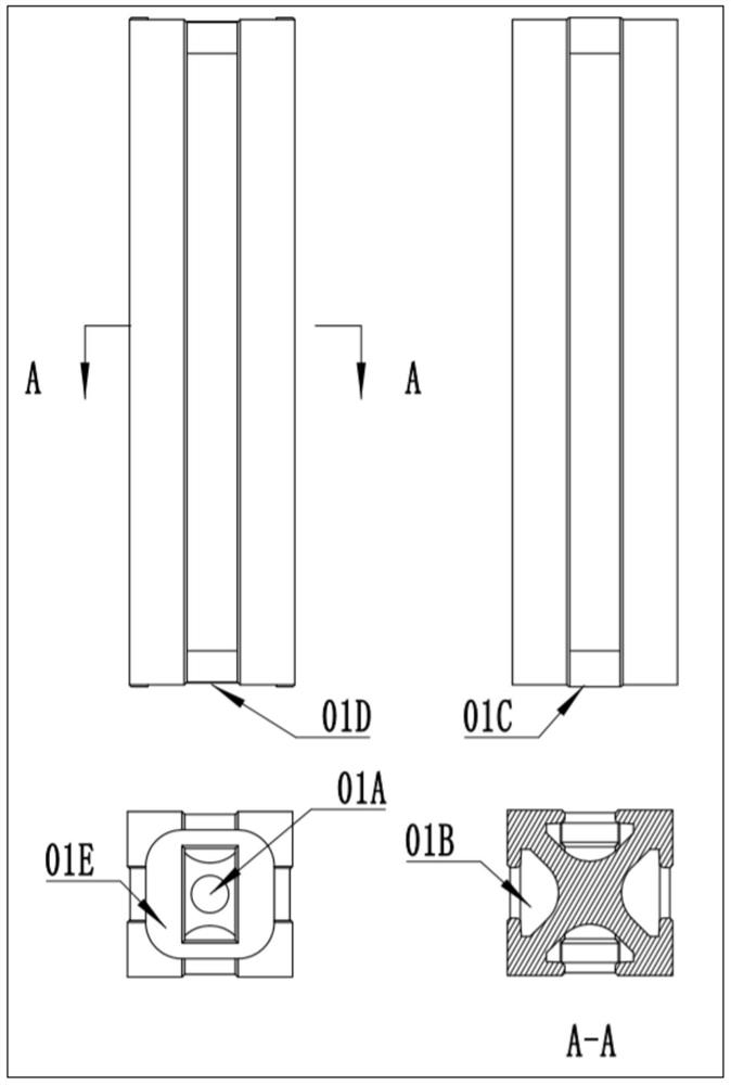 Toy building block clamping structure