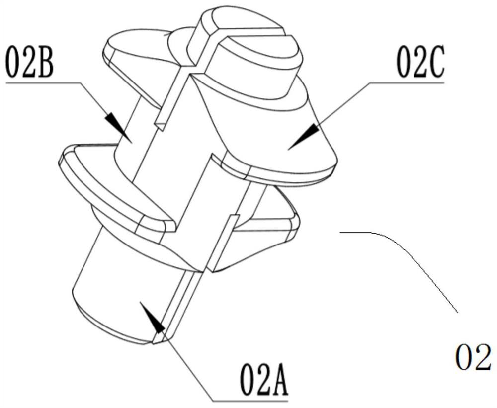 Toy building block clamping structure