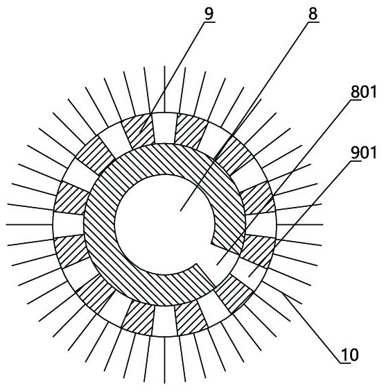 An indoor wood ornament preprocessing device