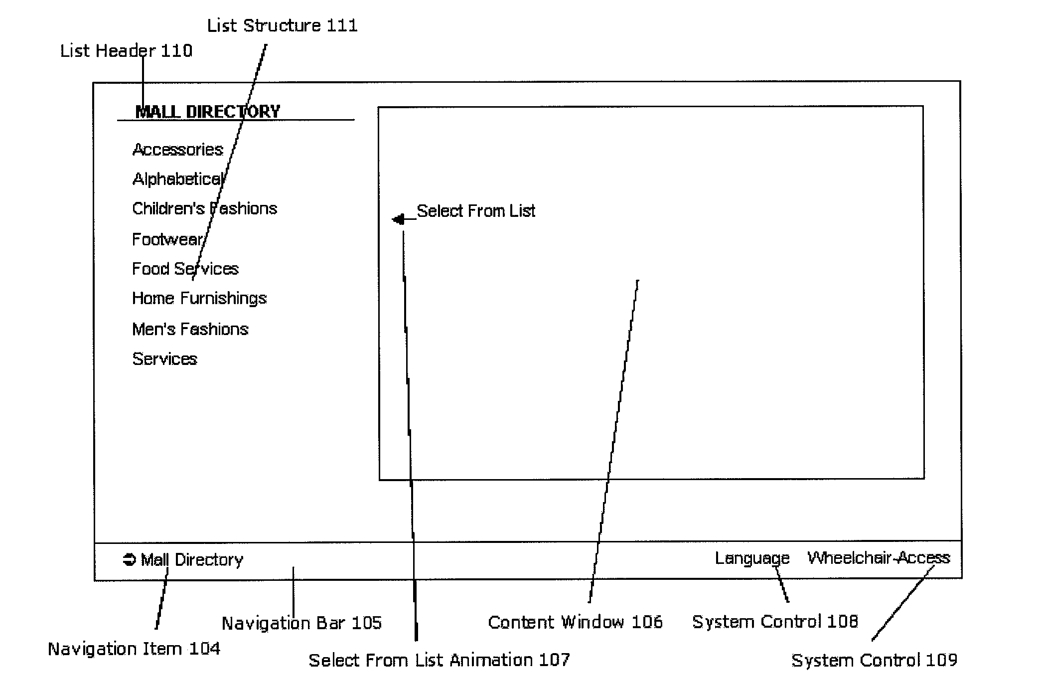 User interface for large-format interactive display systems