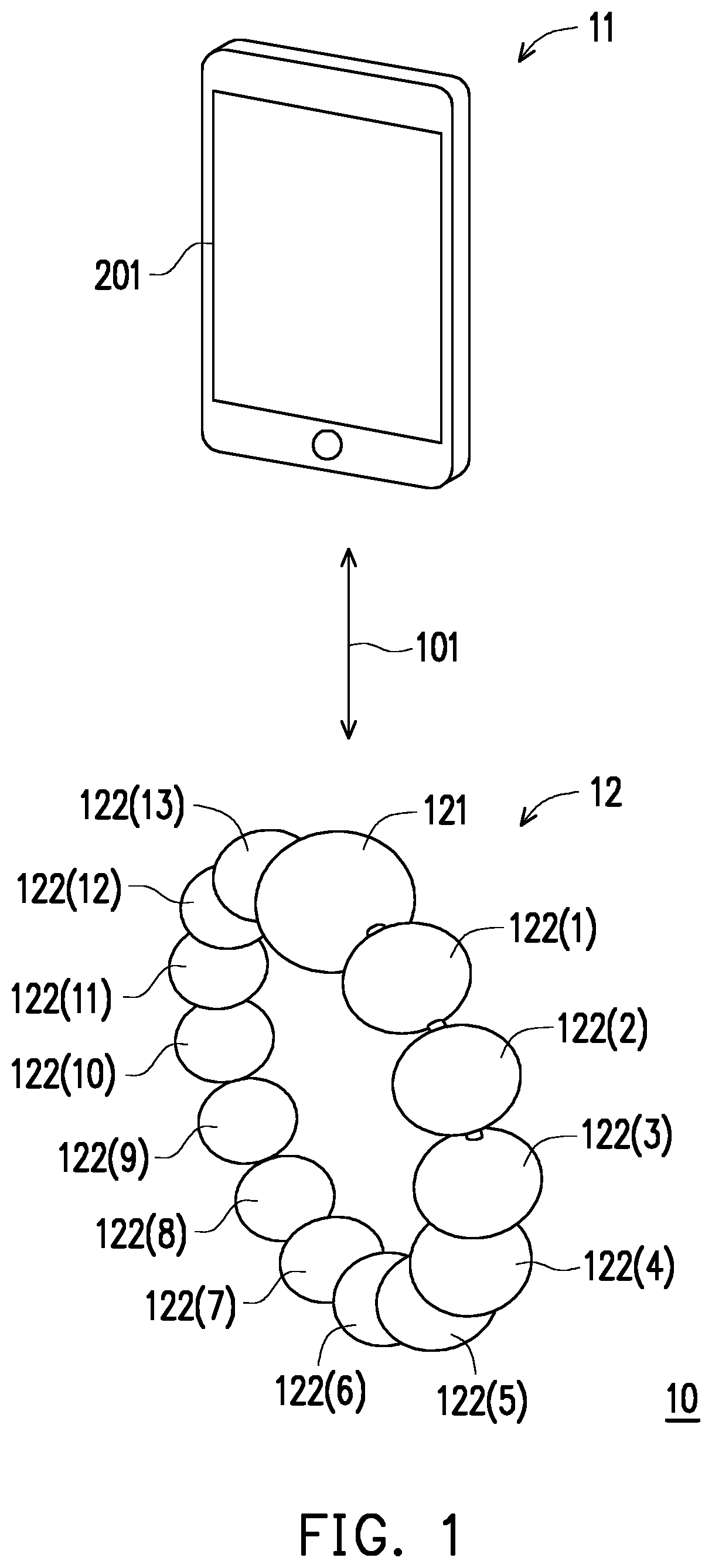 Electronic system, portable electronic device and counting information updating method