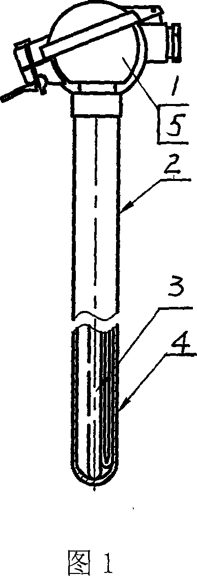 Thermocouple with temperature correcting and monitoring holes