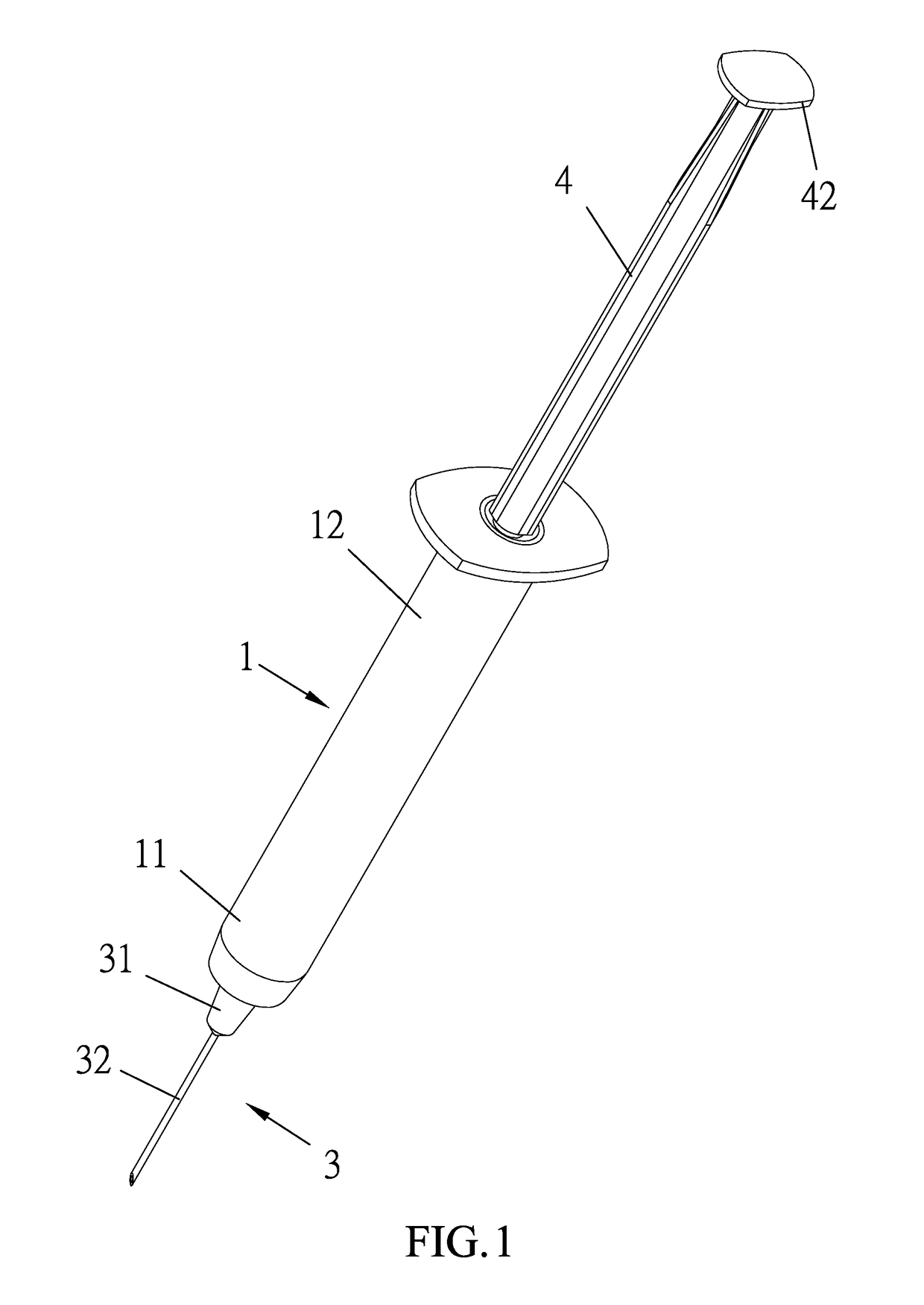 Safety syringe structure