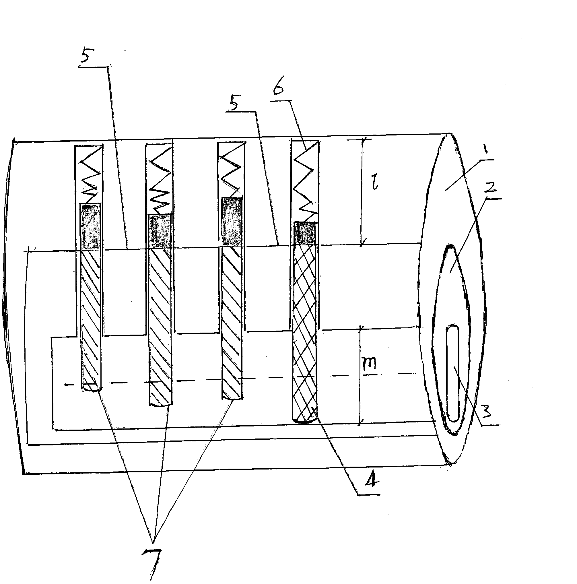 Design principle and method of anti-pulling spring of technical-unlocking resistant spring lock and key of anti-pulling spring