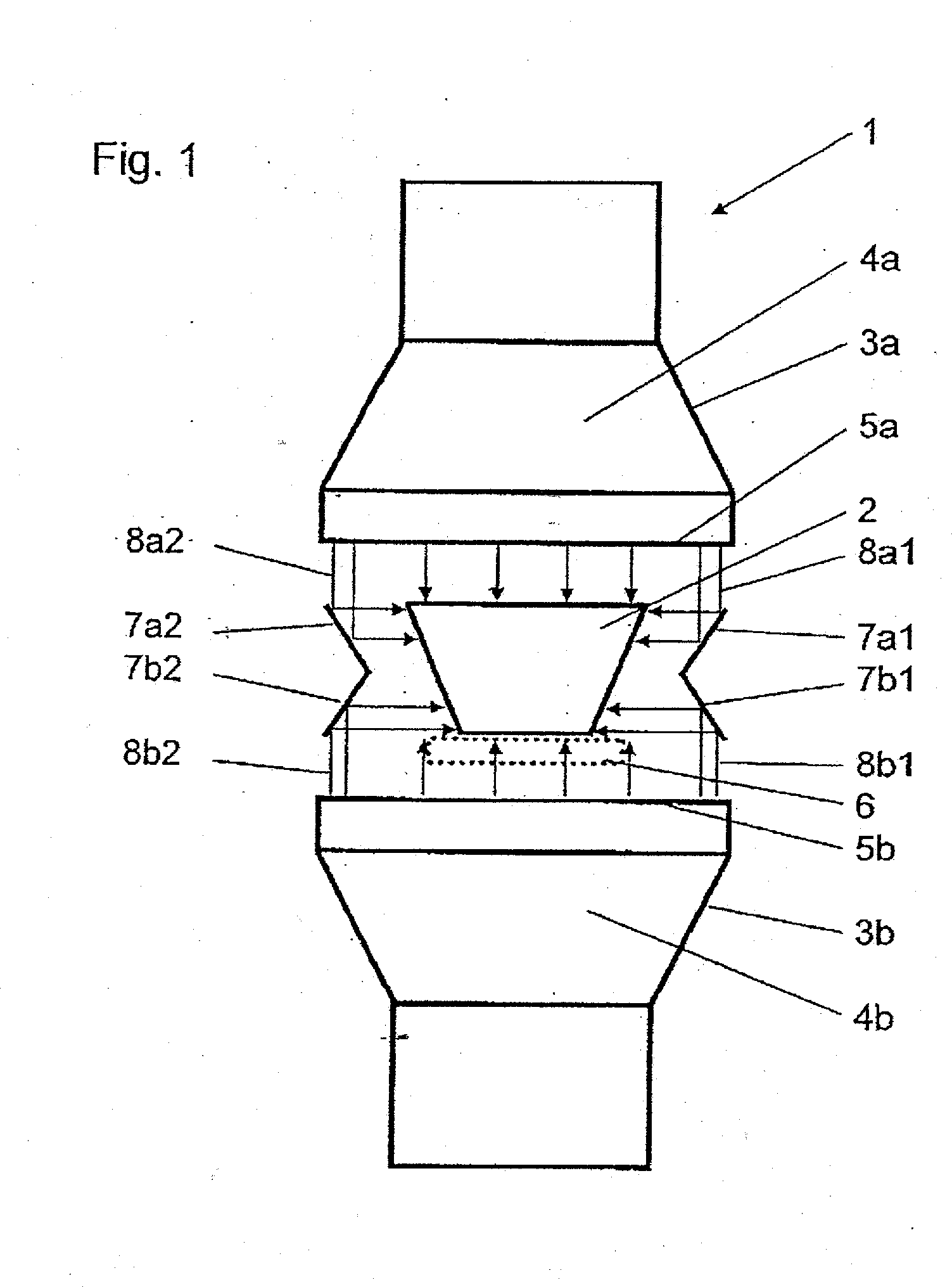 Device and method for altering the characteristics of three-dimensional shaped parts using electrons and use of said method