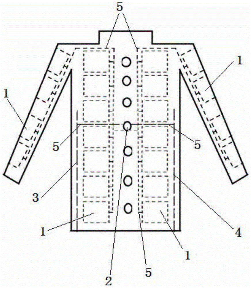 Garment with automatic alarming function