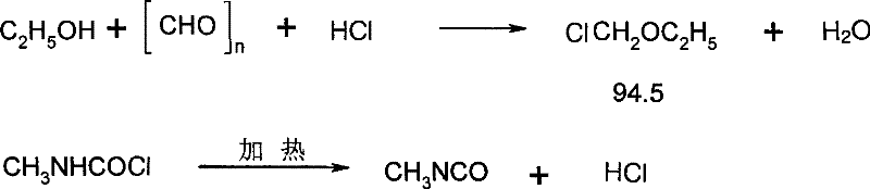 Production method of chloromethyl ethyl ether