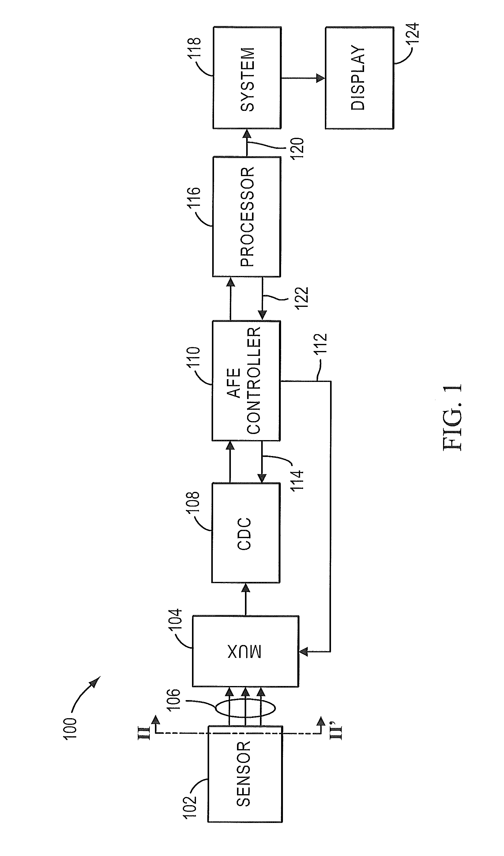 Differential capacitance touch sensor