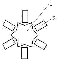 Finger contact positioning star combined keyboard
