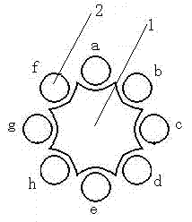 Finger contact positioning star combined keyboard