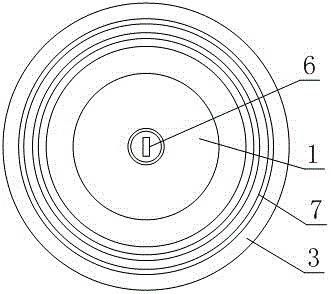 Sucker structure for medium-frequency electro-therapeutic apparatus