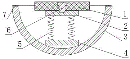 Sucker structure for medium-frequency electro-therapeutic apparatus