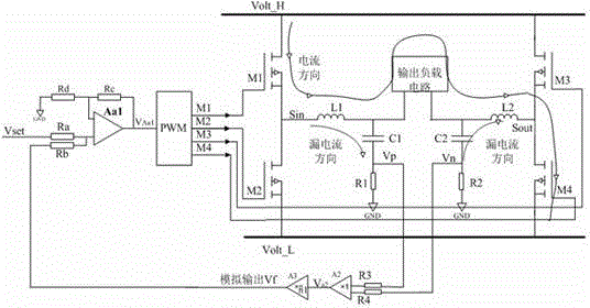 Motor drive circuit eliminating output leakage current