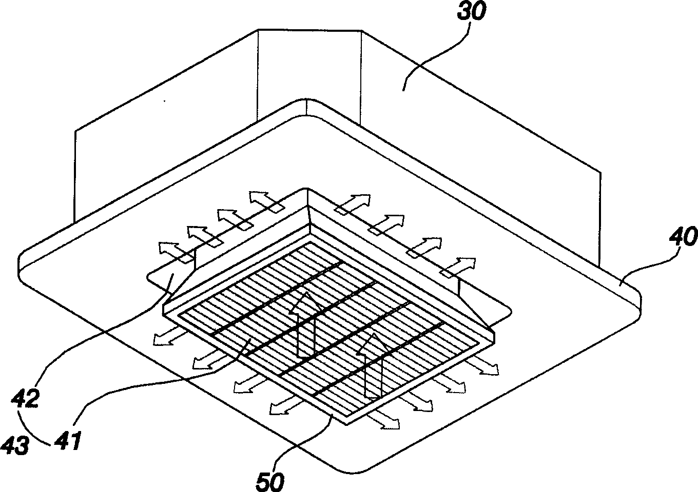 Ceiling air conditioner