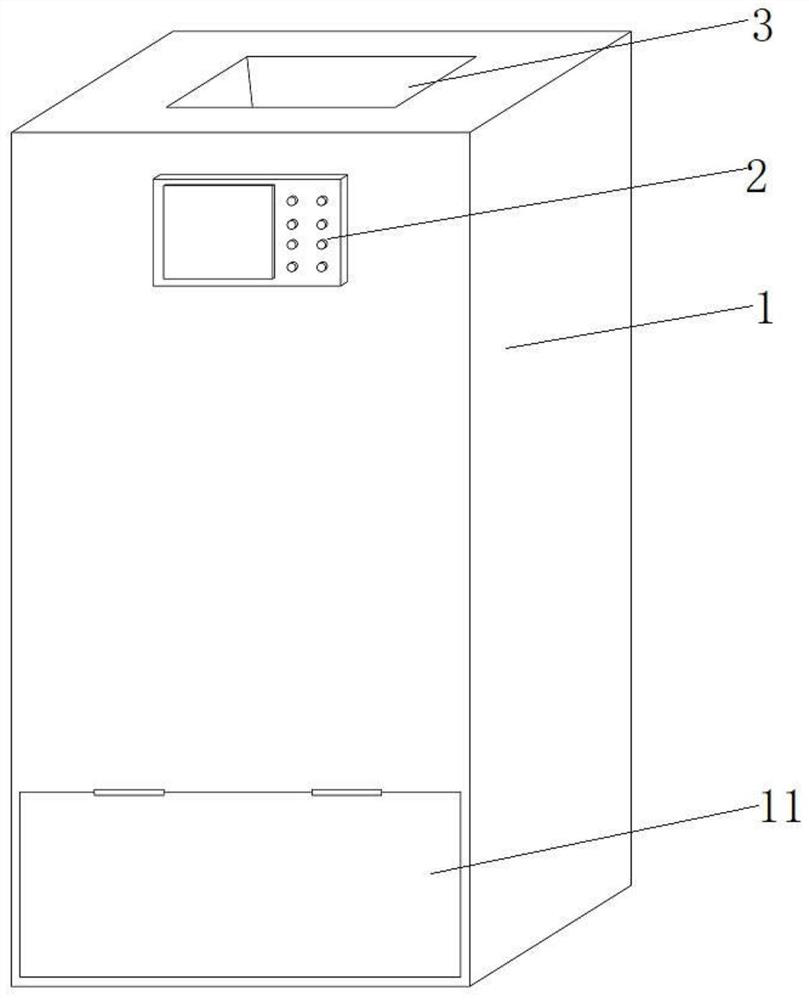 Municipal public waste cleaning and recycling device