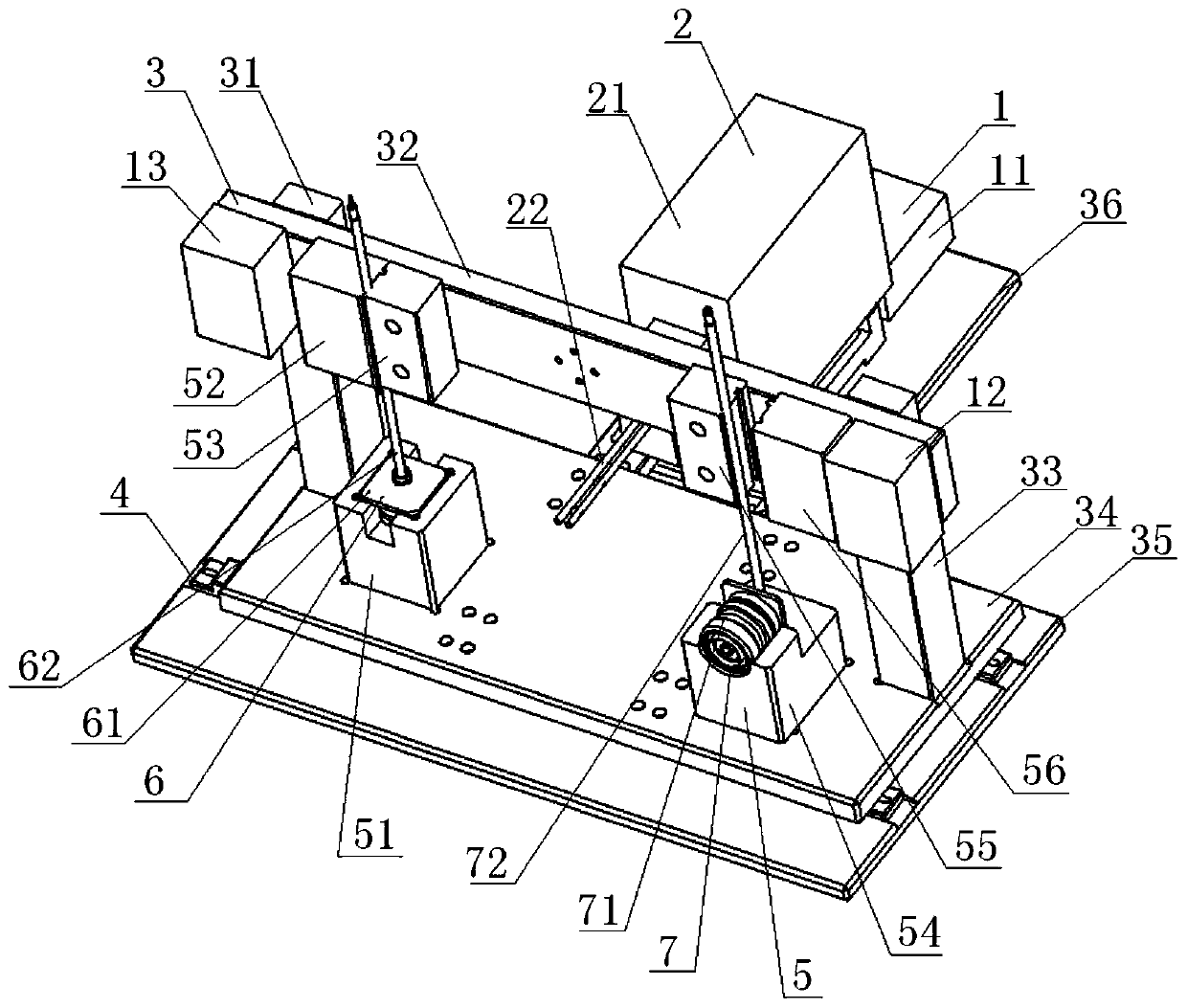 A radio frequency coaxial cable assembly welding device