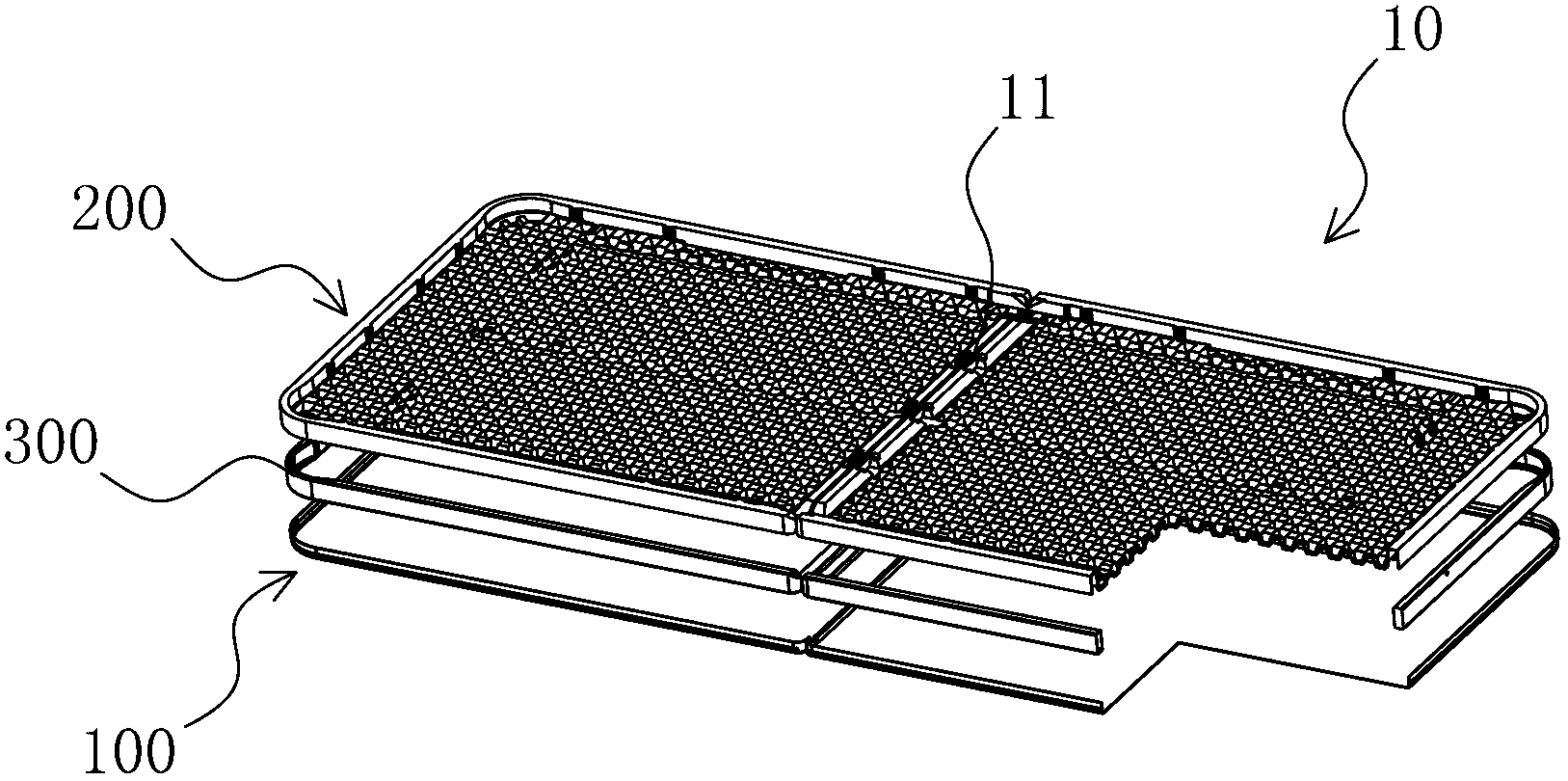 Structure of composite table top