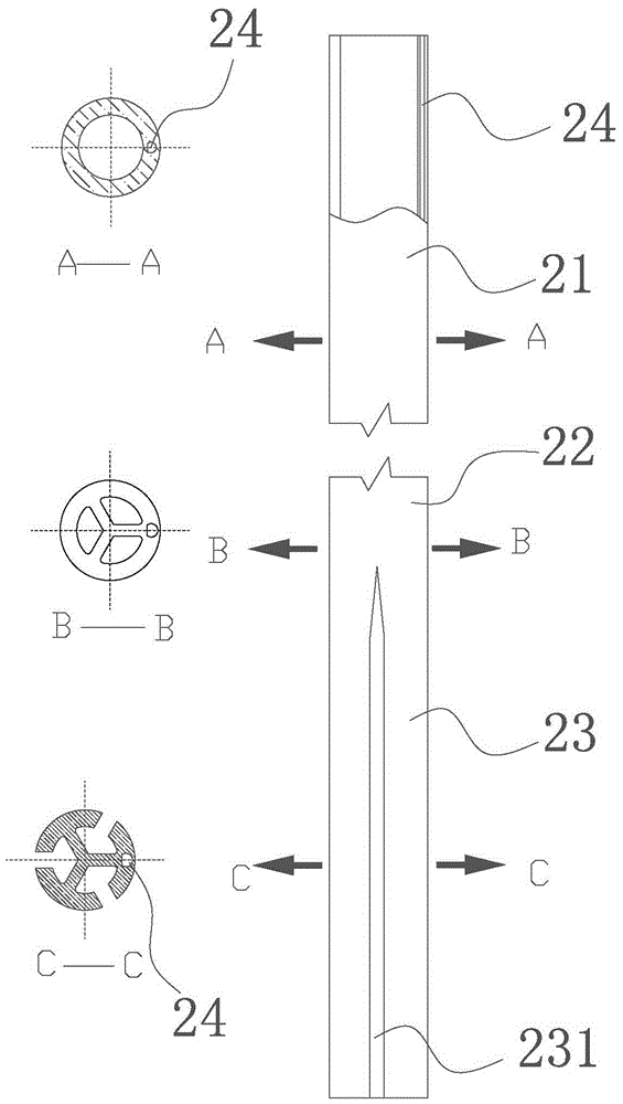 Drainage tube with puncture needle and utilization method of drainage tube