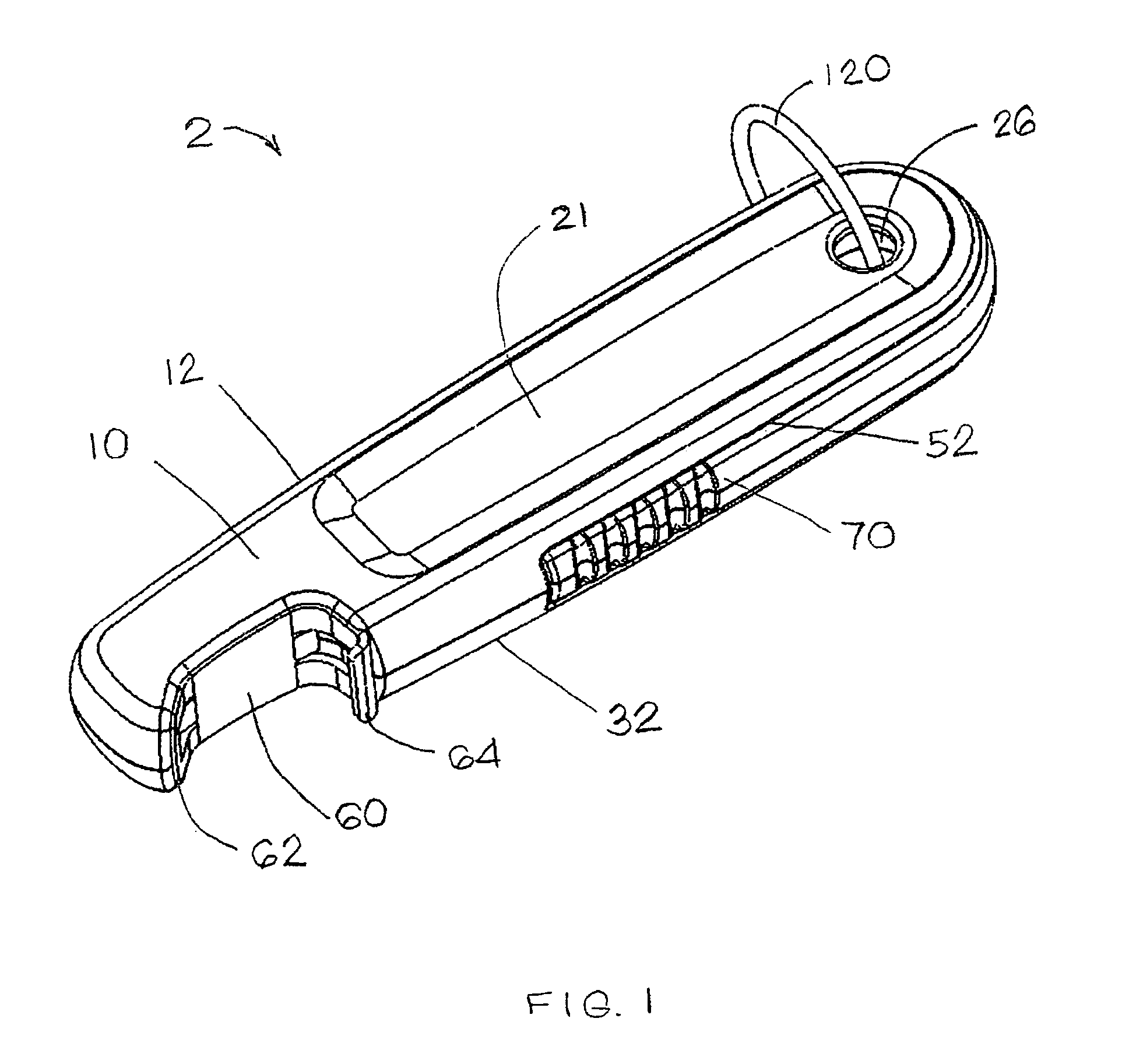 Bottle opening and portable data storage apparatus