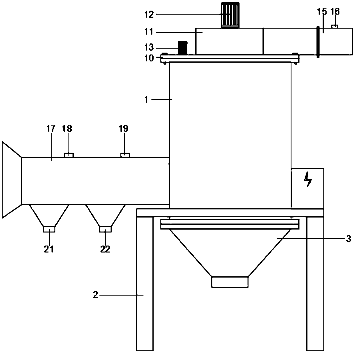 Ventilation and dust removal device for coal mine operation