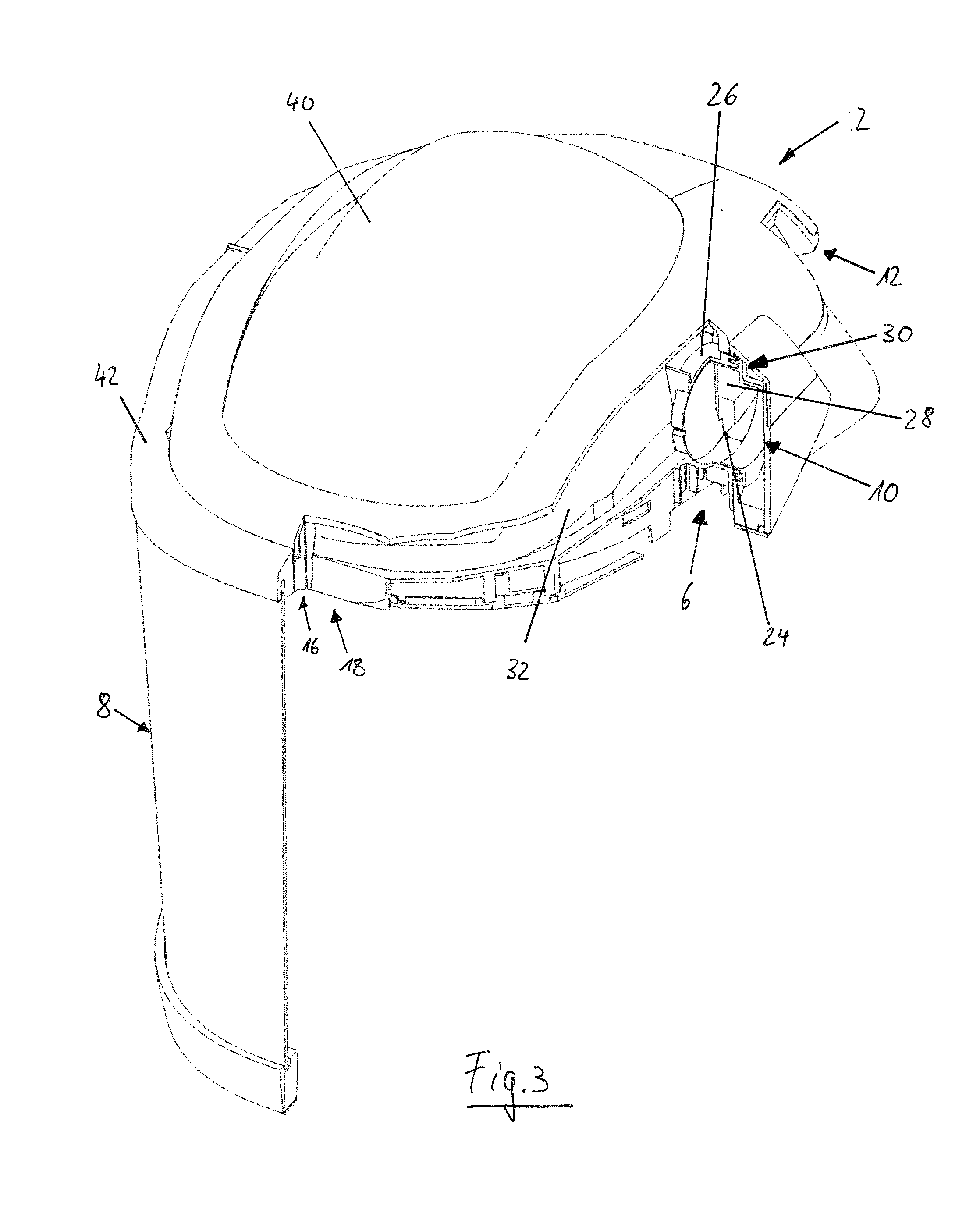 Head protection device and respirator device
