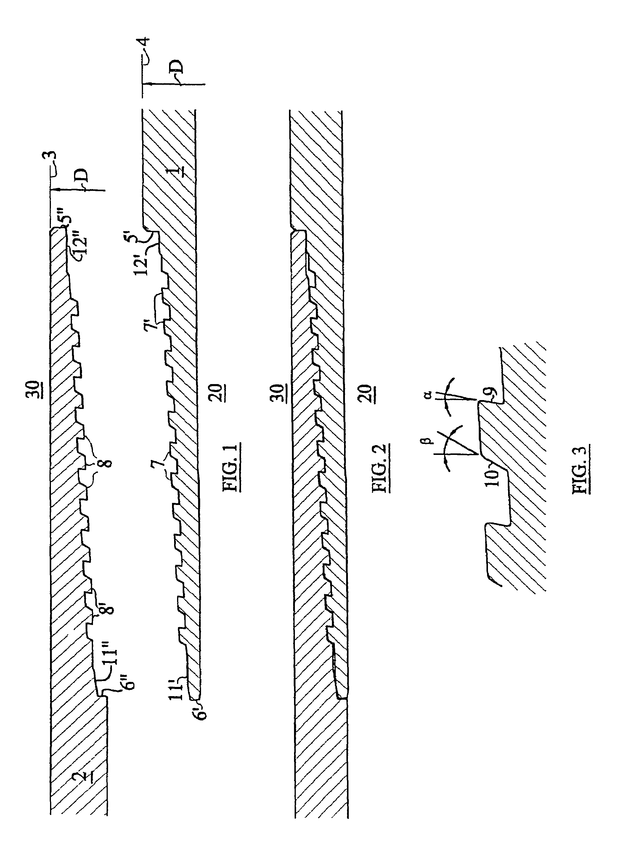 Screw threaded joint for continuous-profile tubes